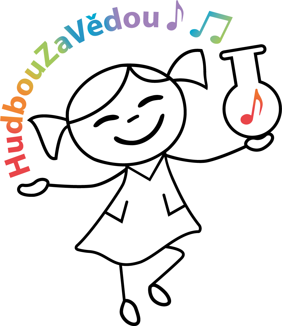 Hudbou za vědou – logo